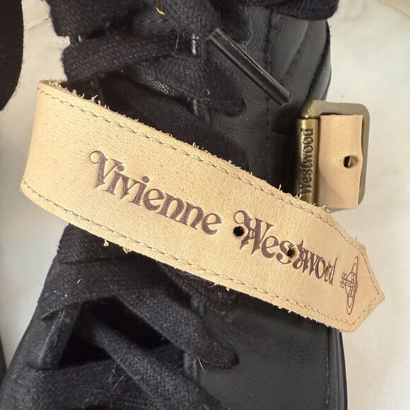 Vans Sk8-hi Platform Vivienne Westwood Anglomania Buckle Shoes Womens 8.5 Black - Picture 10 of 14